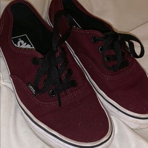 Maroon vans